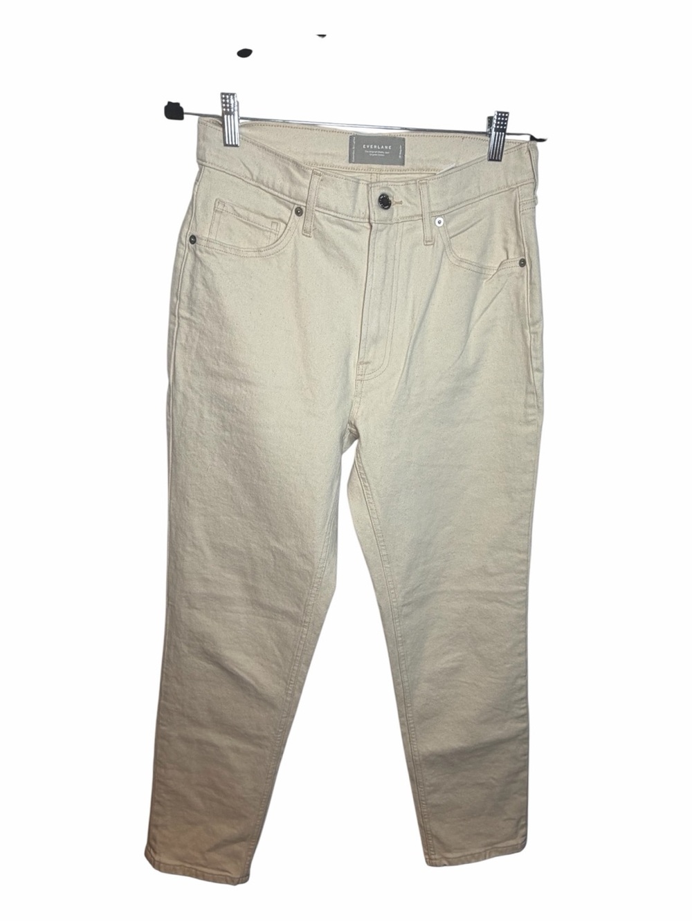 Everlane Women's Beige Straight Denim Jeans Organic Cotton Sz 28